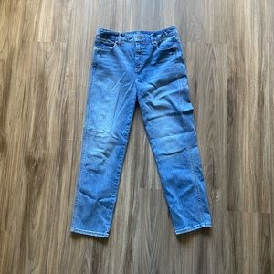 White House Black Market- cropped straight leg jeans